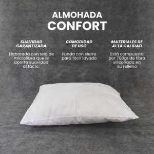 Almohada Confort Siliconada 700g
