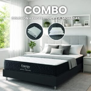 Combo Energy · Protector + 2 Almohadas