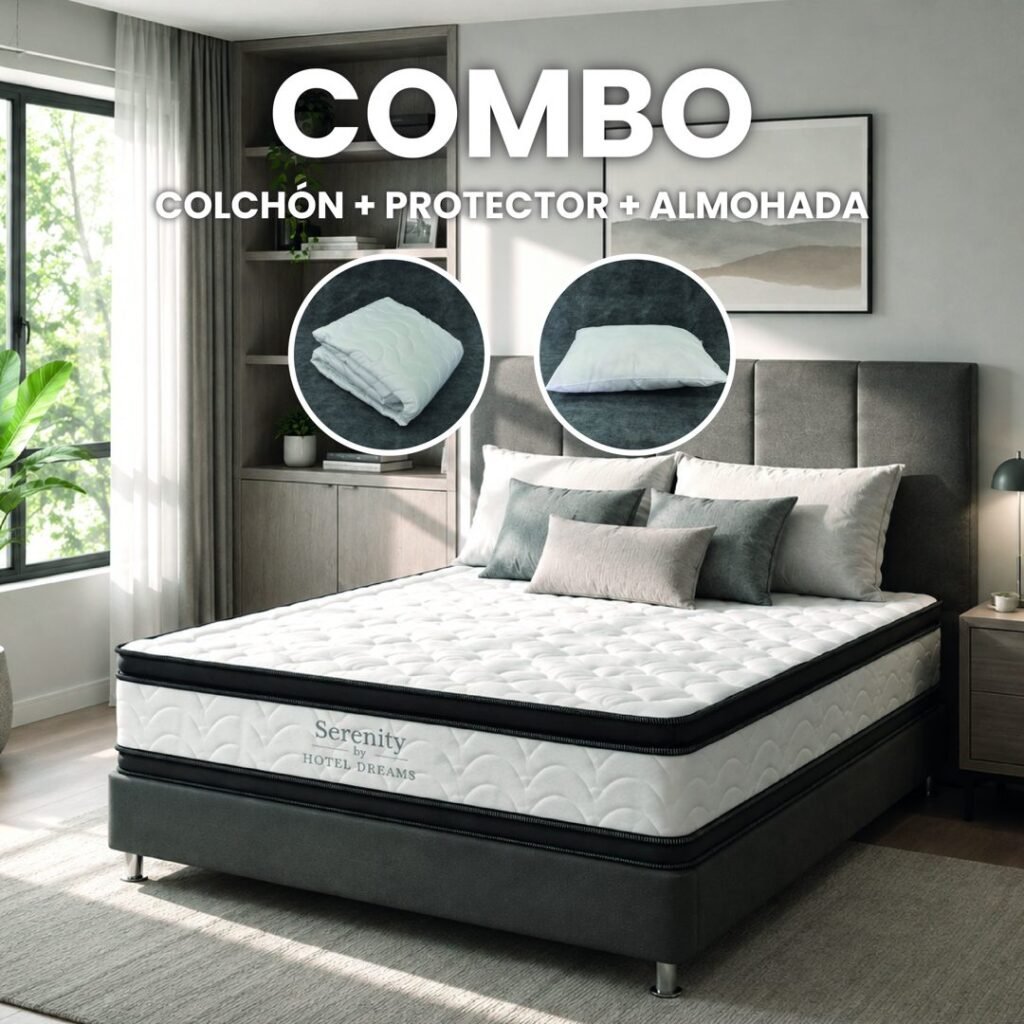 Combo Serenity · Protector + Almohada