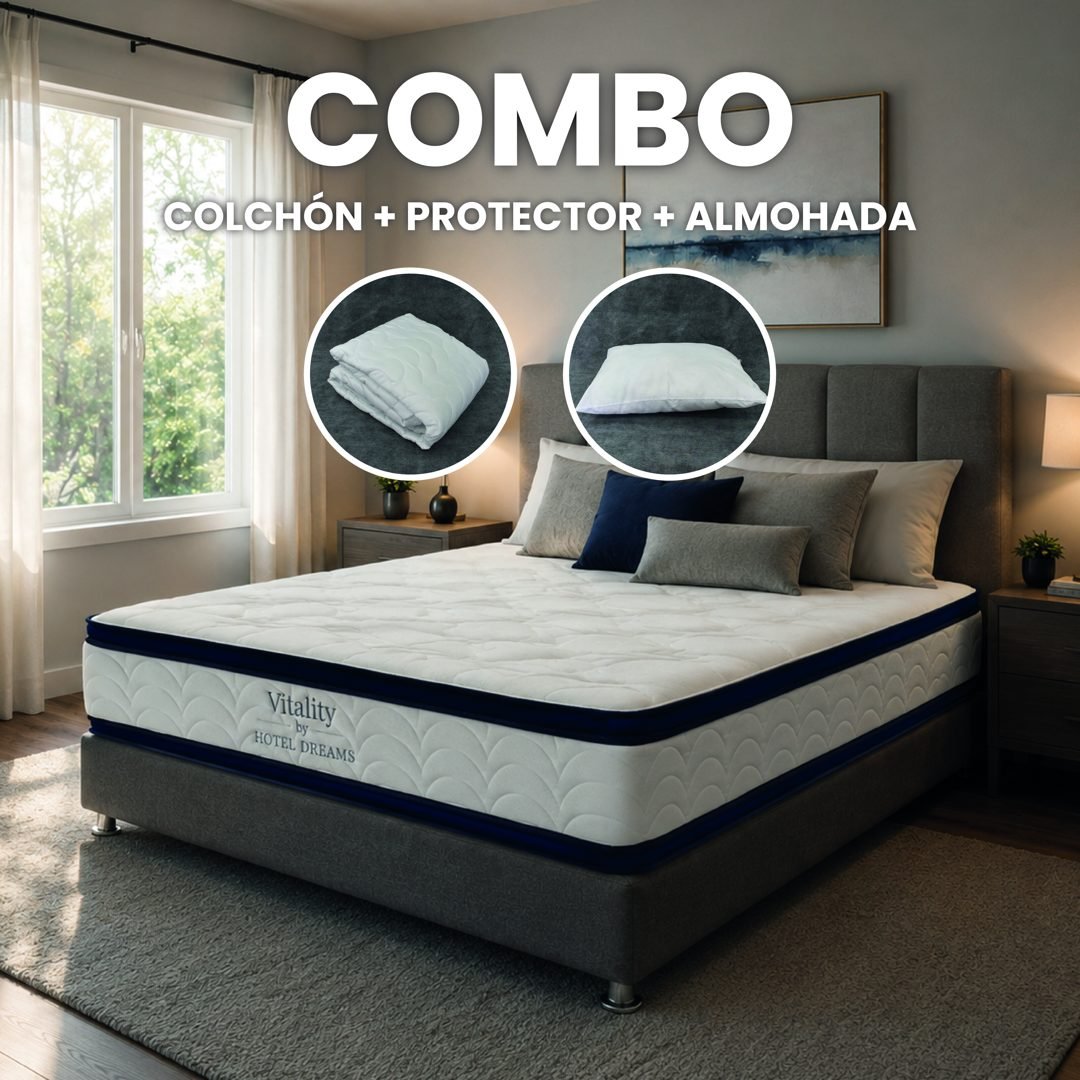 Combo Vitality · Protector + Almohada